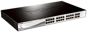 DGS-1210-28P    24  10/100/1000Base-T + 4 - 1000Base-T/SFP,     PoE