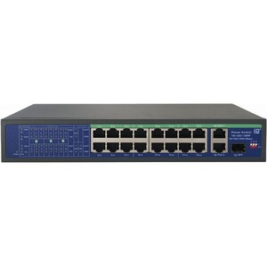 ST-S164POE(2G/1S/150W/A) PRO Switch POE 16-      48.     18 Ethernet (16 PoE+2Up-Link(-)+1SFP(-)),POE -  A.: AI Extend,AI VLAN,AI 