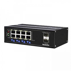 FE-5802GE-POE, Сетевой промышленный коммутатор 8 портов 10/100/1000 Мбит/с PoE, -40гр