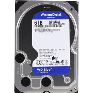   6Tb WD Blue  SATA-3 5400rpm [WD60EZAZ] Cache 256MB